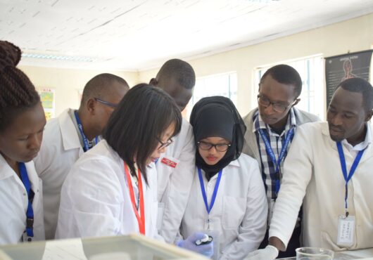 Kenya Newton Prize 2020 winning project researchers in the lab