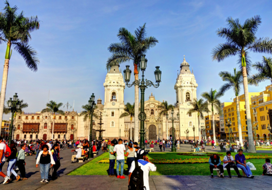 city image of Lima, Peru stock image